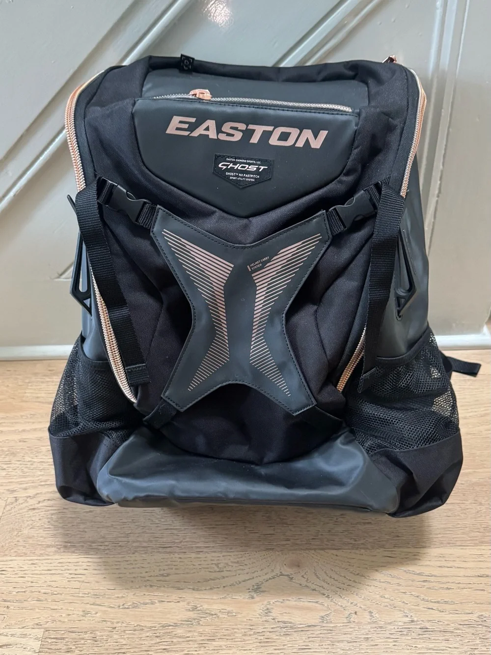 Easton Ghost NX Fastpitch Softball Backpack Black Rose Gold